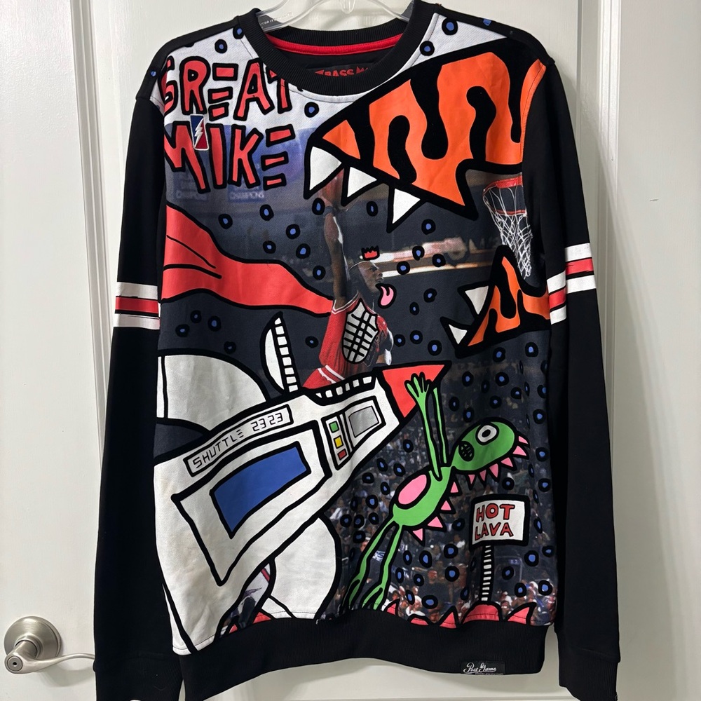 Great Mike Ron Bass Post Game Athletics size Large Sweatshirt